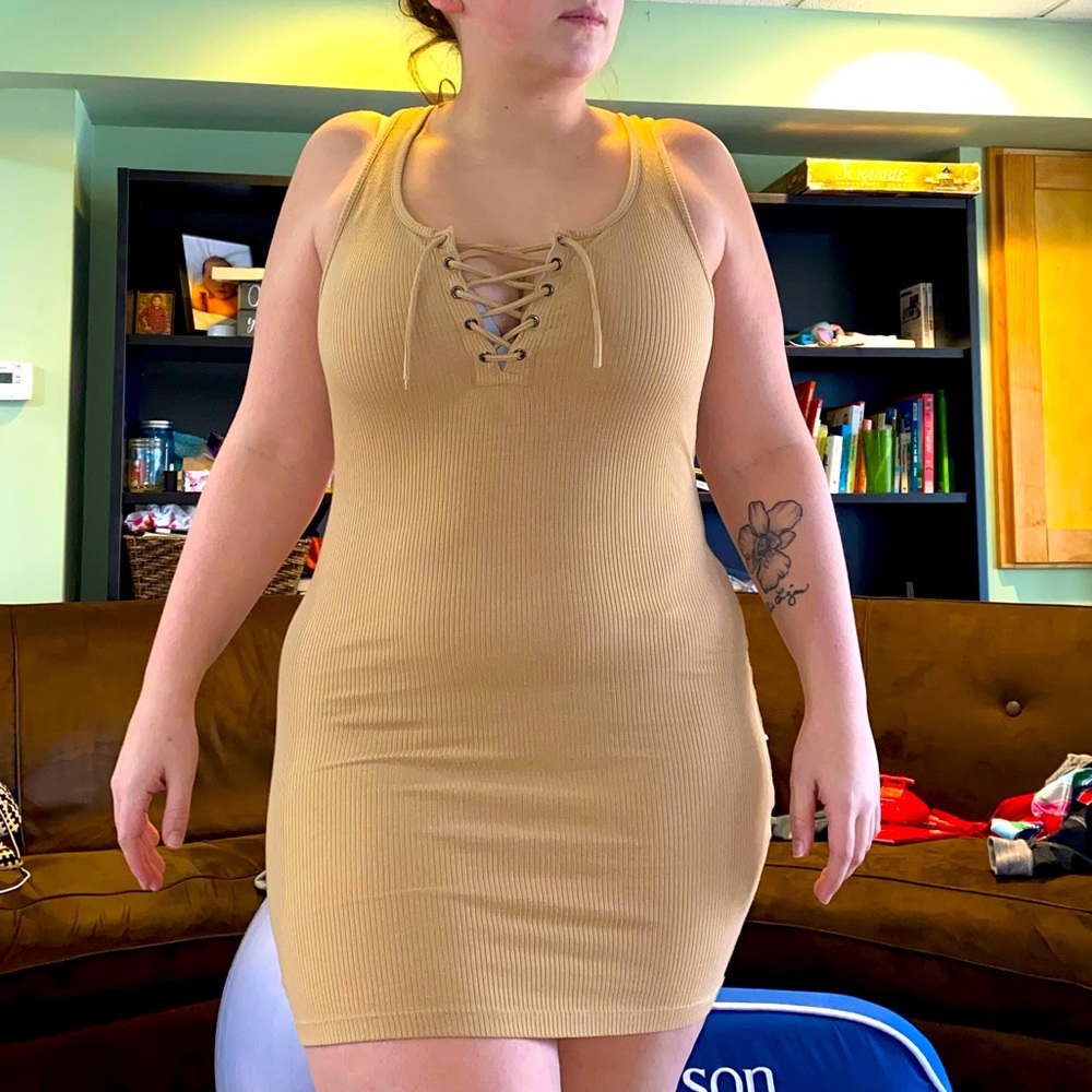 Nude Mini Dress from Forever 21